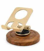 Premium Foldable Aluminum Mobile Stand | Adjustable Desk Phone Holder for iPhone & Smartphones - Image 2