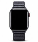 Premium Black Ribbed Magnetic Loop Strap for Apple Watch - Image 3