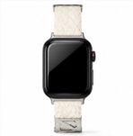 Premium Woven Magnetic Loop Strap for Apple Watch - Ivory White - Image 4