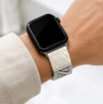 Premium Woven Magnetic Loop Strap for Apple Watch - Ivory White - Image 2