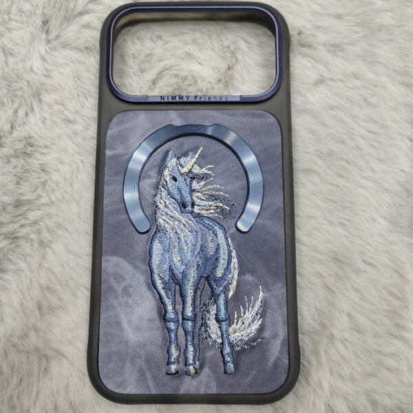 NIMMY Friends Fantasy Dreamy Animal Series MagSafe Case (Blue Unicorn).