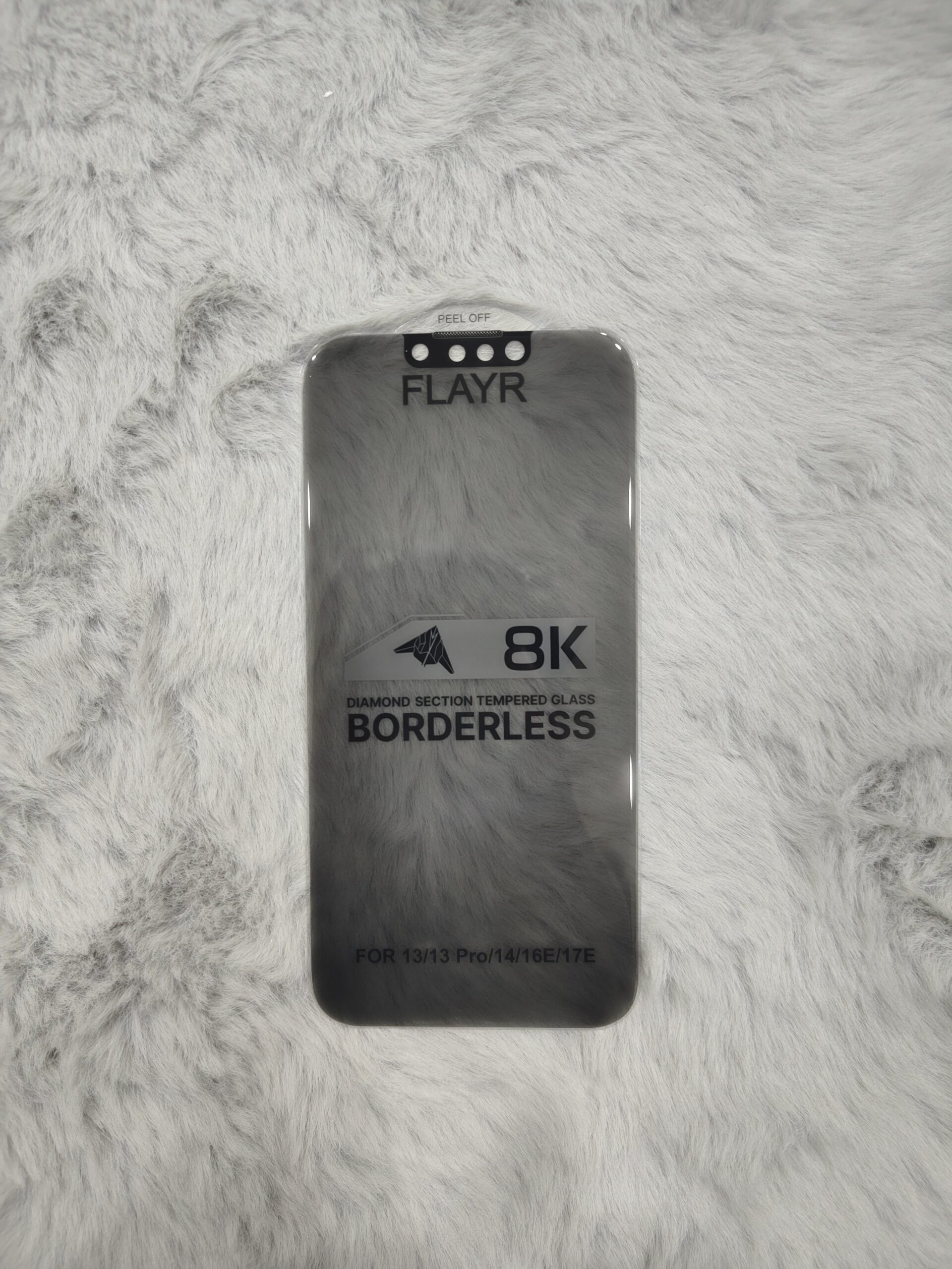 2026/08/1105-scaled.jpg FLAYR 8K Borderless Diamond Section Tempered Glass for iPhone 13/13 Pro/14/16/17 - Image 1