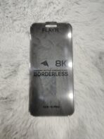 FLAYR 8K Borderless Diamond Section Tempered Glass for iPhone 15 Pro