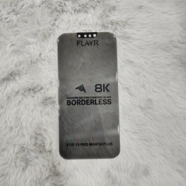 FLAYR 8K Borderless Diamond Section Tempered Glass Screen Protector