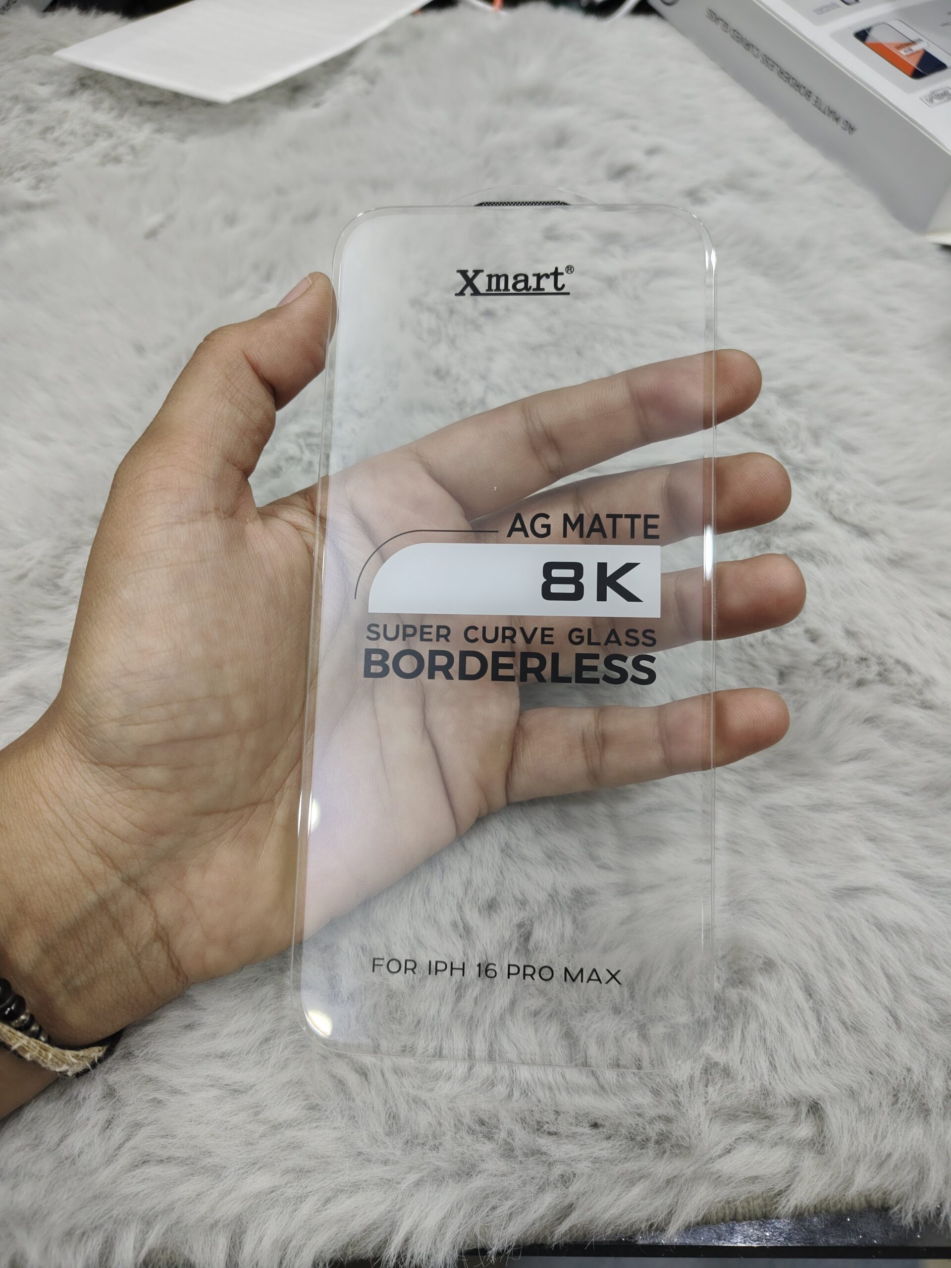 2026/08/1174-scaled.jpg Xmart AG Matte 8K Super Curve Glass Borderless Screen Protector - Image 1