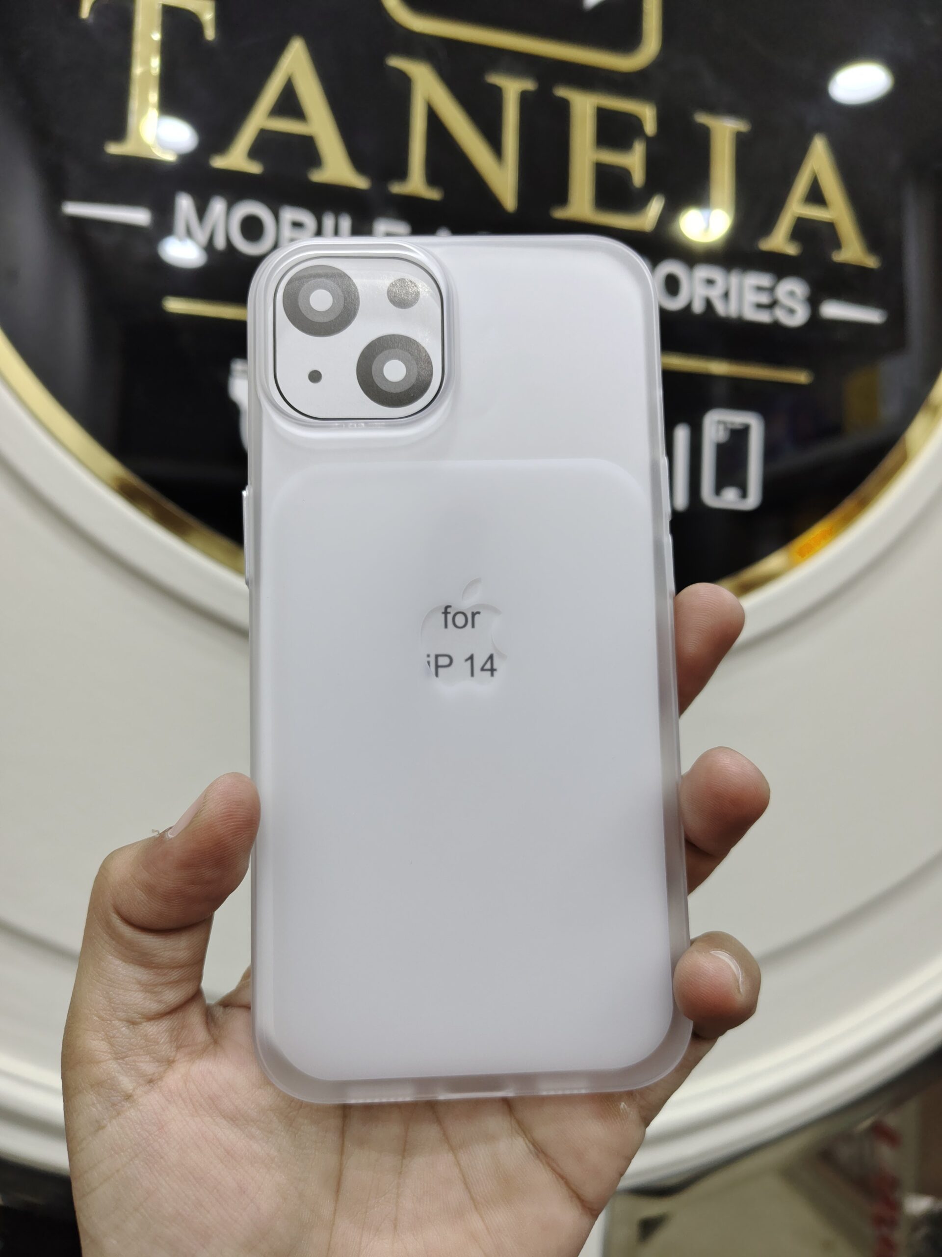 2026/08/374-scaled.jpg Stylish iPhone 14 TPU Cover with a slim, lightweight design, soft finish, and raised camera protection - Image 1