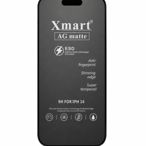 Xmart AG Matte 9H Tempered Glass Screen Protector for iPhone 16