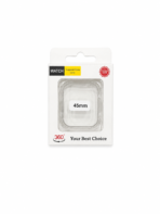 45mm Transparent Tempered Glass Smartwatch Case designed for full 360-degree protection.