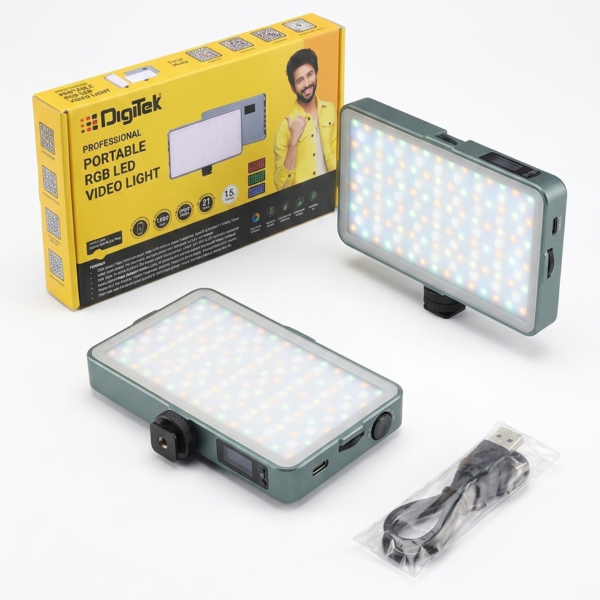 Digitek Portable RGB LED Video Light (Model LED-D135M N RGB).