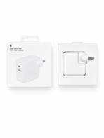 Apple 35W Dual USB-C Port Power Adapter.