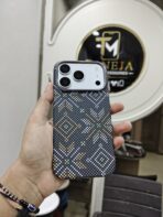 Black & Gold Geometric Pattern Premium Phone Cover