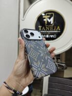 Black & Gold Geometric Pattern Premium Phone Cover - Image 2