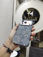 Black & Gold Geometric Pattern Premium Phone Cover - Image 3