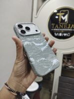 Grey Wave Pattern Printed Soft TPU Mobile Cover - Image 3