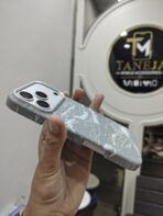 Grey Wave Pattern Printed Soft TPU Mobile Cover - Image 4