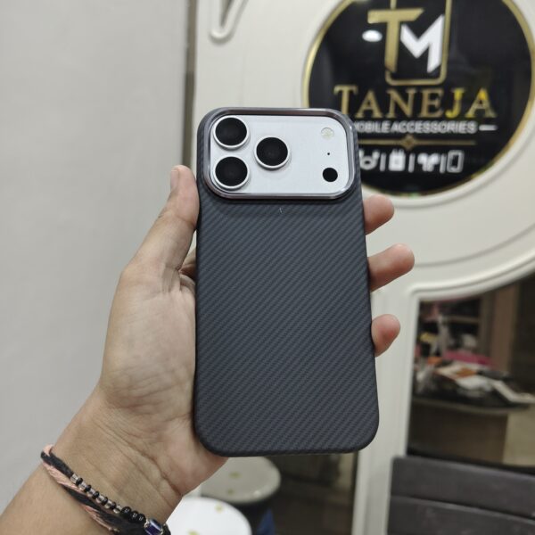 Black Carbon Fiber Texture Soft TPU Mobile Cover