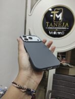 Black Carbon Fiber Texture Soft TPU Mobile Cover - Image 2