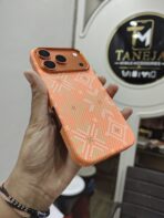 Orange Geometric Printed Soft TPU Mobile Cover - Image 2