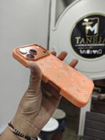 Orange Geometric Printed Soft TPU Mobile Cover - Image 4