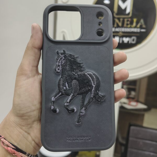Santa Barbara Polo & Racquet Club Horse Embroidered Premium Phone Case