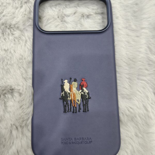 Santa Barbara Polo & Racquet Club Genuine Leather iPhone Case,