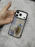 Western Cowboy Embroidered Leather Protective Phone Case. - Image 3