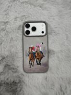 Embroidered Horse Rider Designer Phone Case