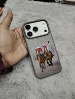Embroidered Horse Rider Designer Phone Case - Image 2