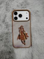 Embroidered Cowboy Rider Designer Phone Case