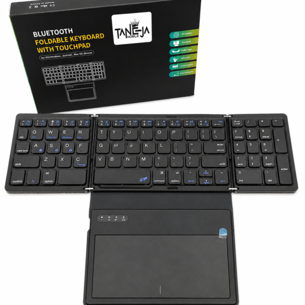 Taneja Mobile Bluetooth Foldable Keyboard with Touchpad