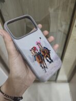 Embroidered Cowboy Horse Rider Phone Case - Image 2
