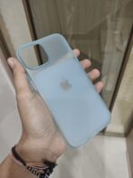 iPhone 16 Light Blue Frosted Soft TPU Cover - Image 4