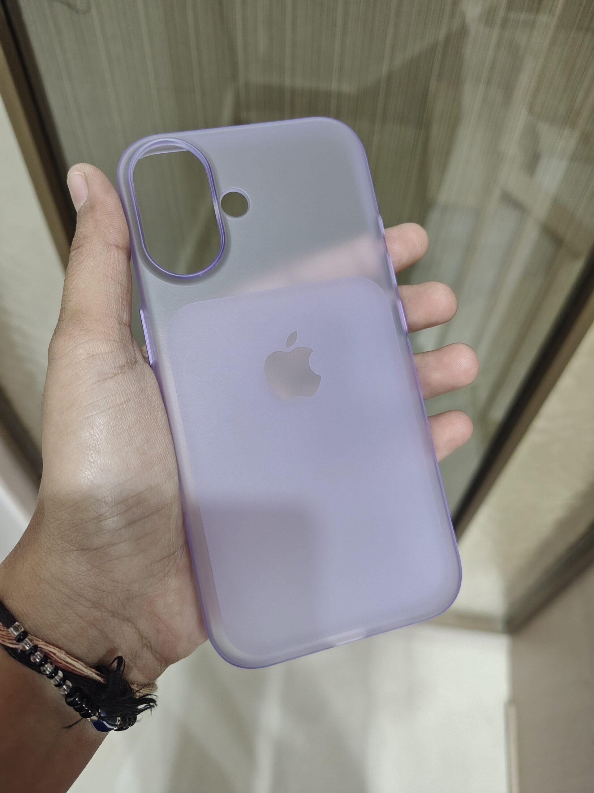 2026/09/1445-scaled.jpg iPhone 16 Light Blue Frosted Soft TPU Cover - Image 1