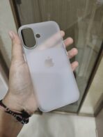 iPhone 16 Light Blue Frosted Soft TPU Cover - Image 5