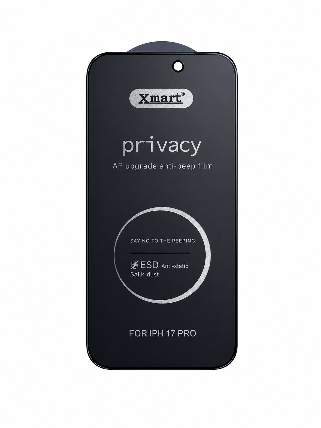 2026/09/1510-1.jpg Xmart Privacy Anti-Peep Screen Protector for iPhone 17 Pro - Image 1