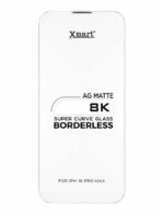 Xmart 8K AG Matte Super Curve Glass Borderless Screen Protector for iPhone 16 Pro Max