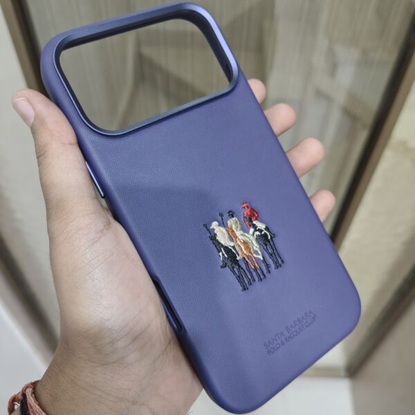Santa Barbara Polo & Racquet Club Genuine Leather iPhone Case,