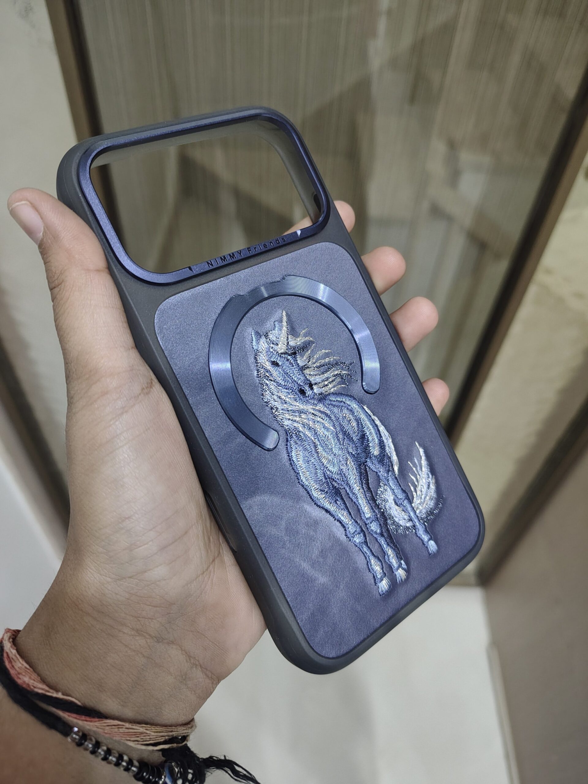 2026/09/1799-scaled.jpg NIMMY Friends Fantasy Dreamy Animal Series MagSafe Case (Blue Unicorn). - Image 1