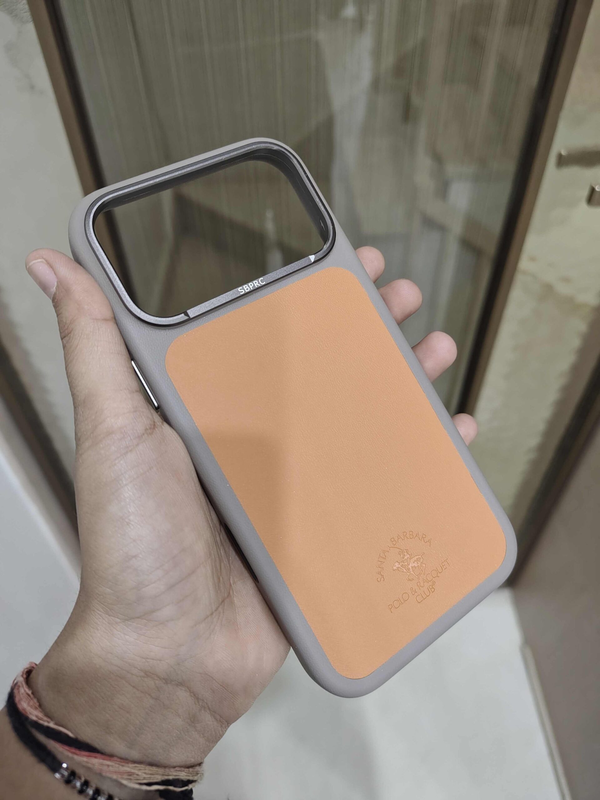 2026/09/1852-scaled.jpg Santa Barbara Polo & Racquet Club Premium Leather Finish Phone Case – Tan - Image 1