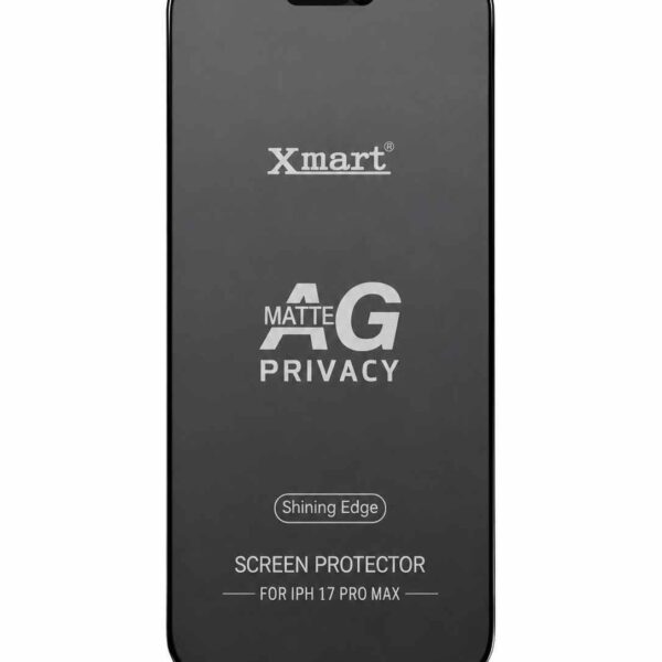 Xmart AG Matte Privacy Screen Protector for iPhone 17 Pro Max