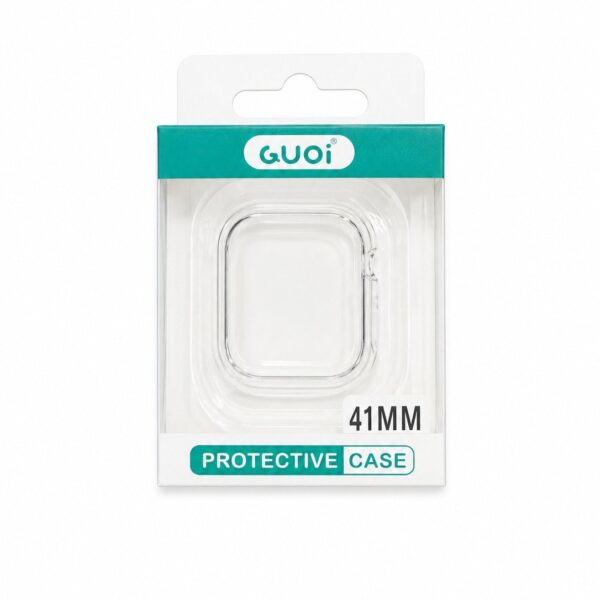 GUOI 41mm Clear Smartwatch Protective Case.