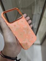 Orange Geometric Printed Soft TPU Mobile Cover