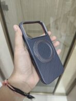 Aramid Carbon Fiber Magnetic Phone Case with a Built-in 360° Rotating Ring Stand. - Image 2