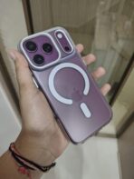 Magnetic Clear Case with Camera Protection, custom-built for an iPhone