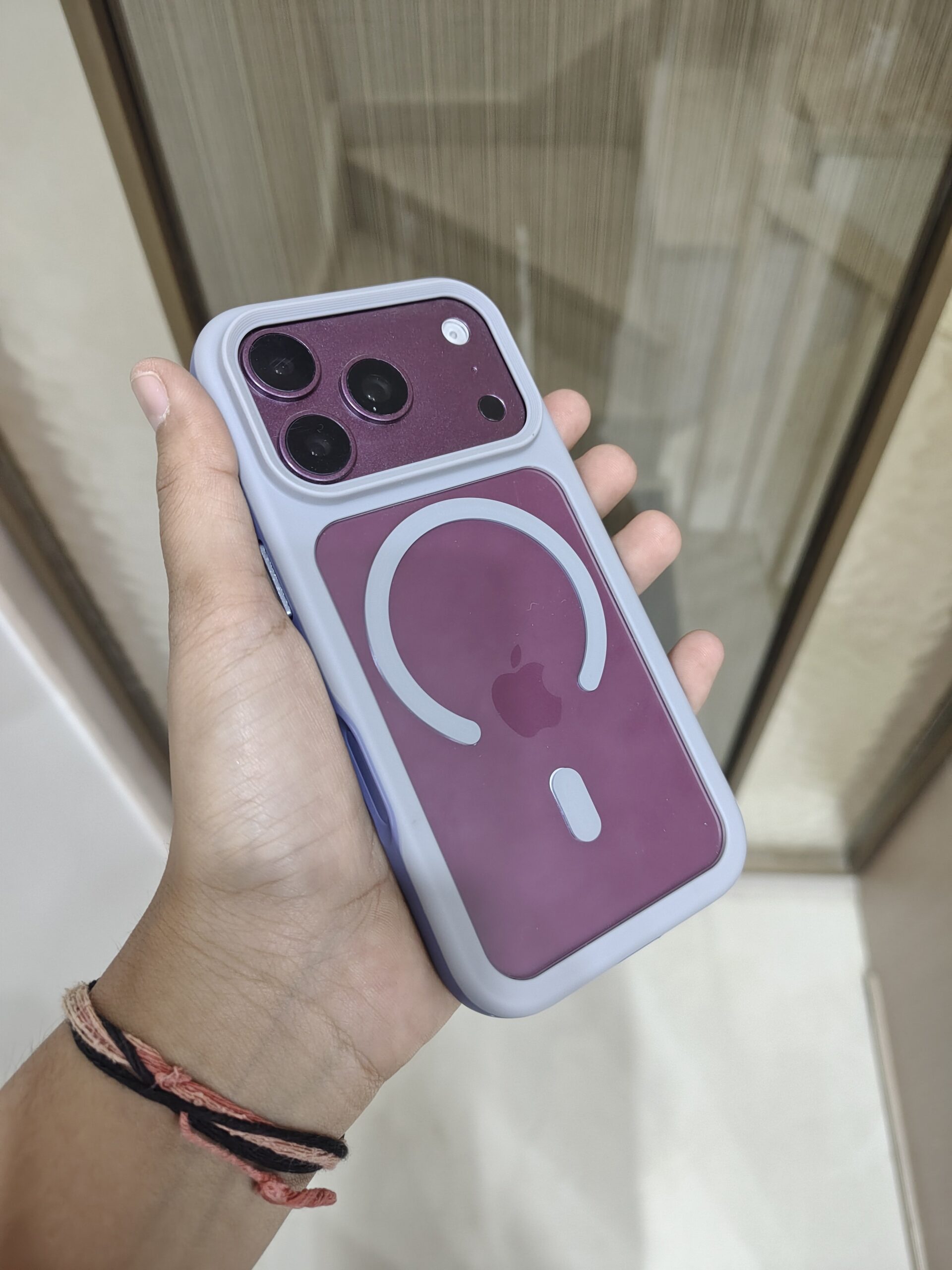 2026/09/2349-1-scaled.jpg Frosted Clear MagSafe Shockproof Hybrid iPhone Case. - Image 1