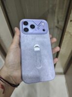 Denim Texture Phone Case with Built-in Slide Kickstand. - Image 2