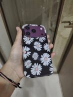White Daisy Floral Phone Case, - Image 2