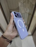 translucent matte frosted phone case with built-in MagSafe support - Image 3
