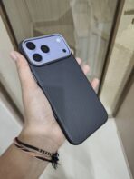 a premium carbon/aramid fiber style matte case with a built-in metal camera frame,