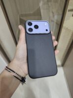a premium carbon/aramid fiber style matte case with a built-in metal camera frame, - Image 2